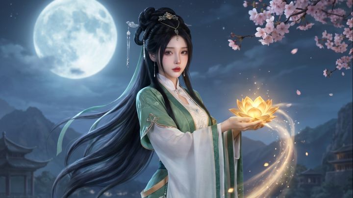 《名将杀》汀洲月满莲灯寄思,大乔全新至臻皮肤登场截图