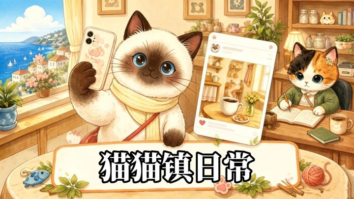 猫猫镇日常:猫猫剧情游戏❗治愈休闲的日常截图