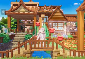 心动小镇🧡森系入户凉亭和起居室搭建教程