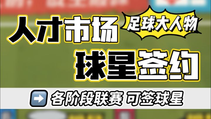 人才市场有哪些球星可签约?截图