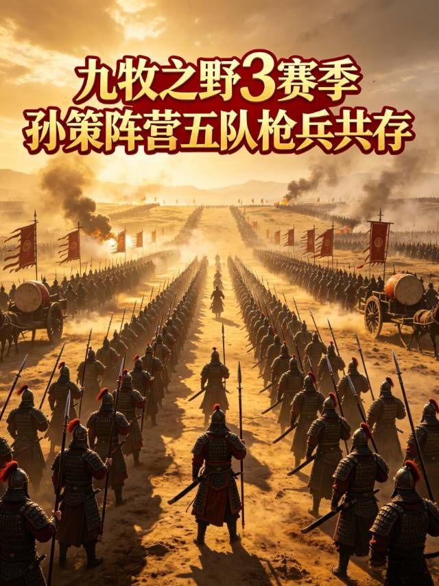 九牧之野3赛季孙策阵营5队枪兵共存截图