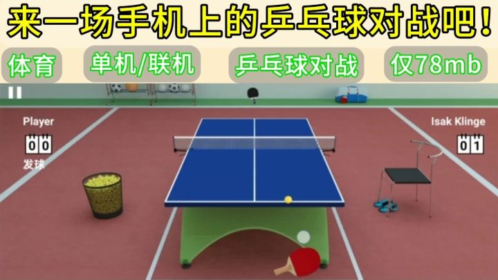 来打乒乓球🏓❗仅78mb，手机端可玩❗截图