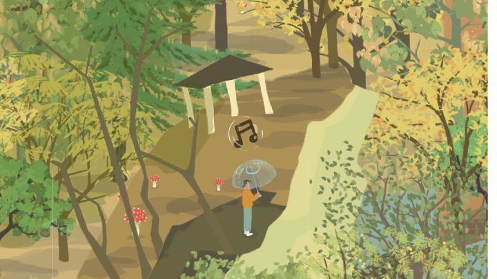 一开始我以为蘑菇只长在前面山头...截图