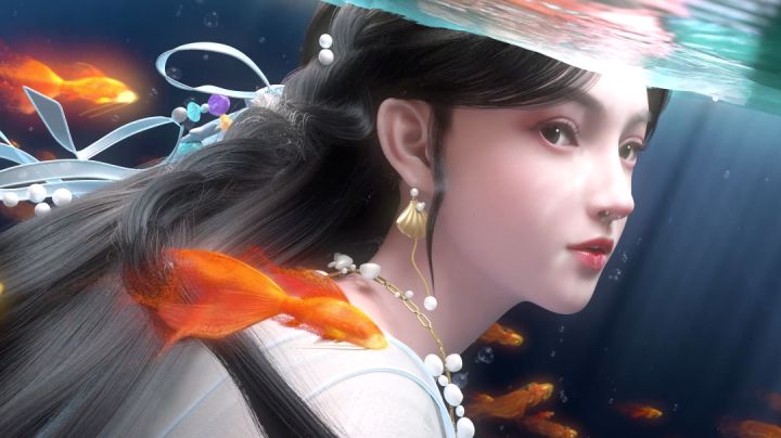 桌面上有泠音小姐姐啦!截图