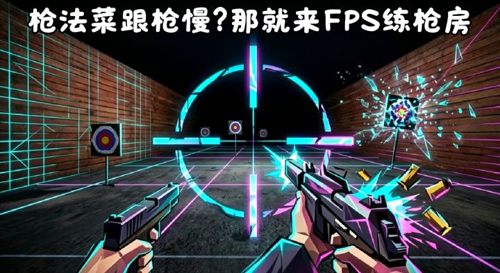 枪法菜?跟枪慢?那就来FPS练枪房!练完这波,告别人体描边大师截图