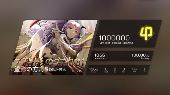 望影の方舟Six (IN Lv.15) φ Rank 转板逃课手元截图