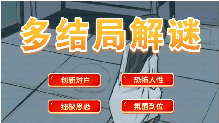 恐怖多结局解谜游戏,有创新的植入式对白,氛围到位!截图