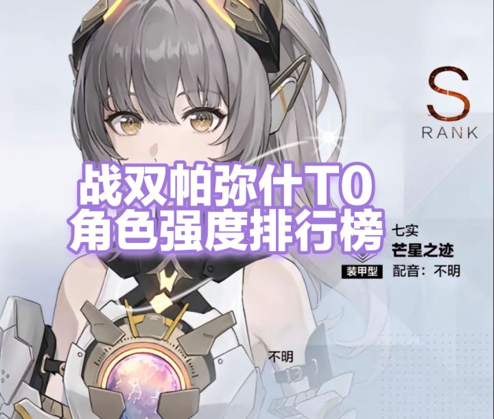 战双帕弥什T0角色强度排行榜截图