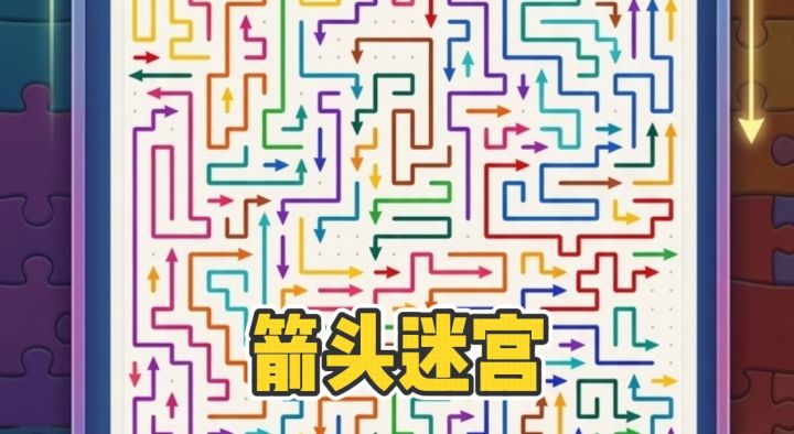 烦躁的时候别刷手机了,来玩箭头迷宫截图