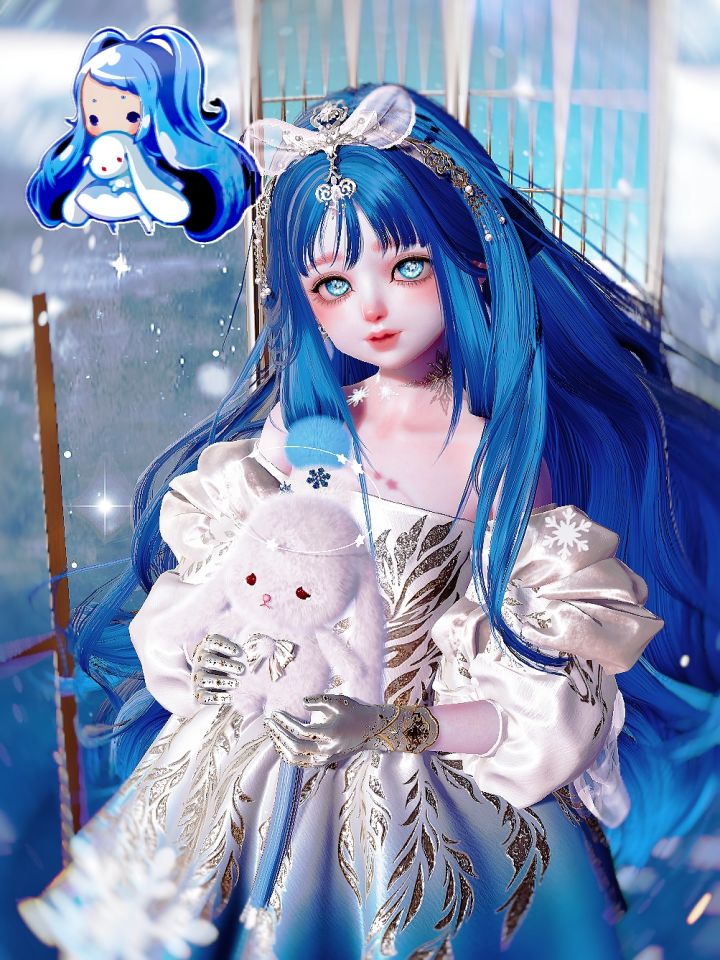 【以闪X洛克王国】雪影娃娃仿搭截图