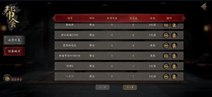 如果你们帮会里有这些人的话赶快踢截图