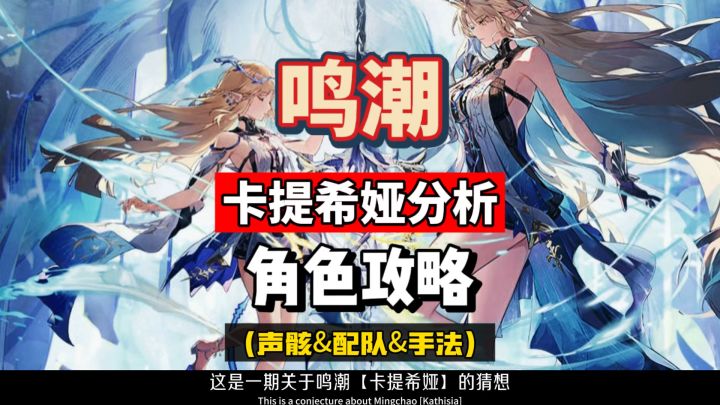 卡提希娅角色的分析,声骸手法配队,鸣潮2.4攻略。截图