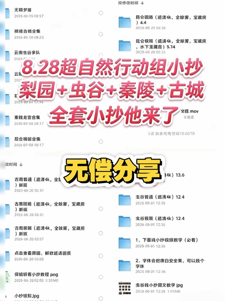 超自然行动组最新完整合集小抄无偿分享截图