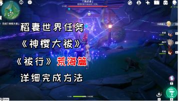 【原神】神樱大祓之《祓行》荒海篇，详细完成方法#攻略大师#