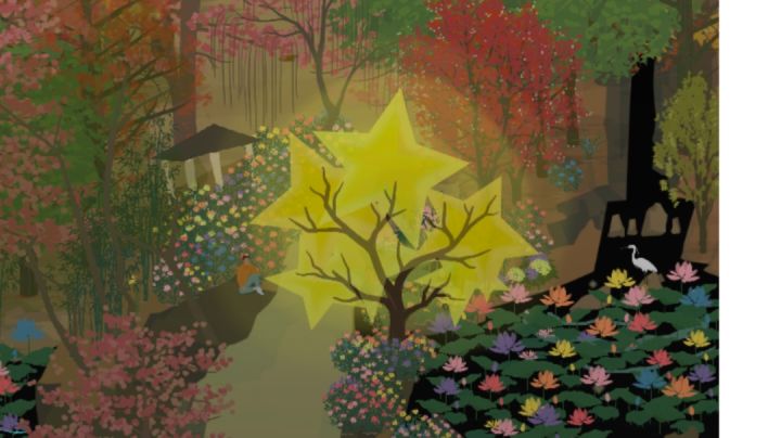 夜空下的花花截图