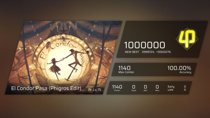新曲速递 叠键地狱 EI Condor Pasa 满分手法分享截图