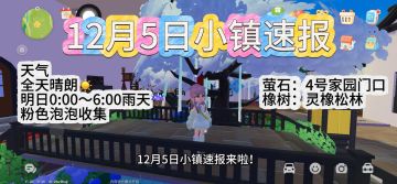 12月5日小镇速报