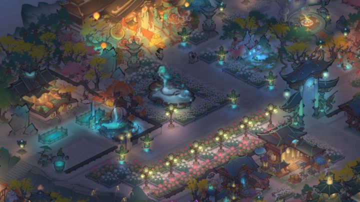 宗门布局(夜间灯光版)截图