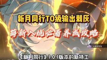新月同行T0级输出刺灰，萌新入坑必看养成攻略！！