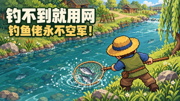 钓不到就用网！从一张抄网到自动捕鱼截图