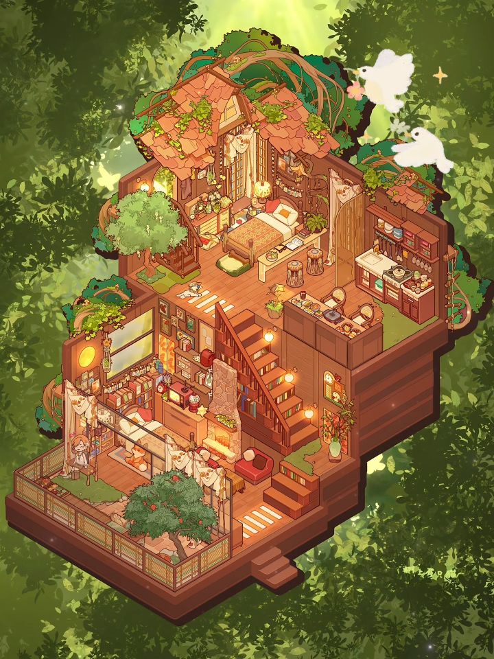 沉浸式装修森林小屋截图