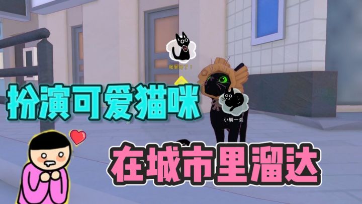 扮演一只可爱小黑猫🐱,在城市里开启冒险之旅!截图