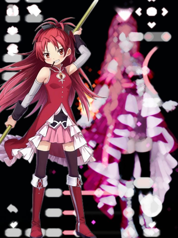 用双枪裙cos魔法少女小圆的杏子截图