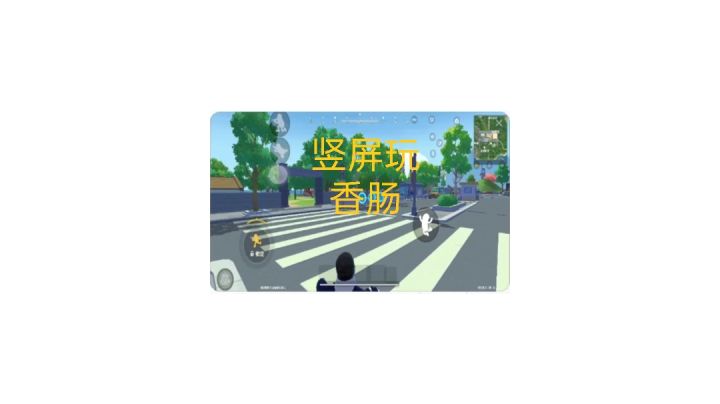 兄弟们,我发现了竖屏玩香肠的办法哈哈哈截图
