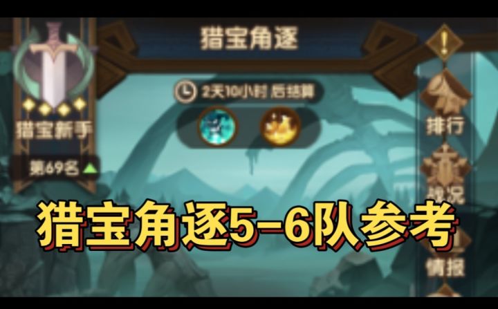 猎宝角逐5-6队阵容参考截图