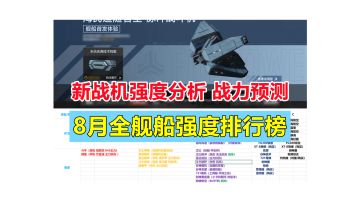 #无限视频创作月#【舰船排行】8月最新最全舰船综合强度排行榜，新战机强度分析、实力预测，孰优孰劣一目了然！#无尽的拉格朗日#