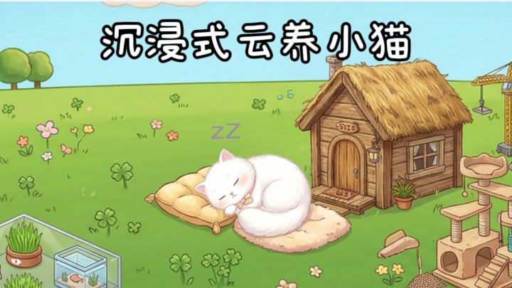 可以沉浸式云养小猫咪🐱了,喂食,洗澡,装扮,主打一个培养❗️截图