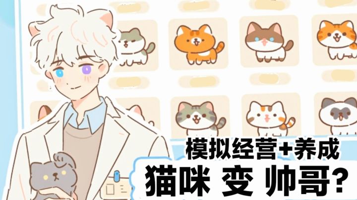 猫咪变帅哥❓高分❤️甜蜜恋爱➕养成➕模拟经营➕可爱治愈休闲手游截图