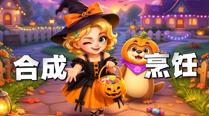 解锁环球美食!合成➕烹饪《小镇派对》万圣节版本上线啦❗截图