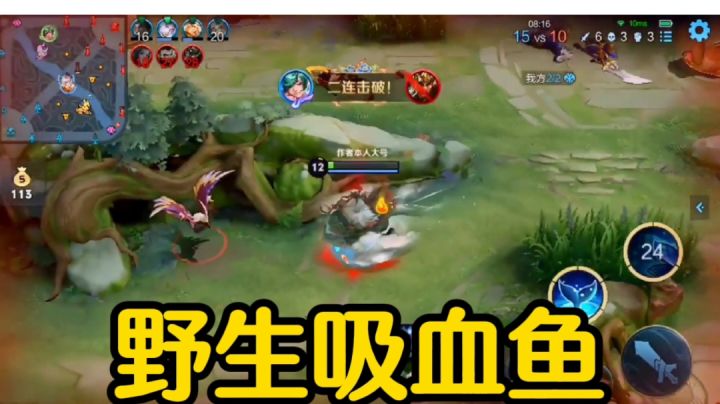 【野生吸血鱼】细节出装,庄周打野,你值得拥有!#游戏世界拯救大行动#截图
