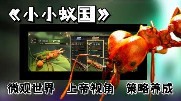 【策略养成手游推荐】上帝视角微观蚂蚁世界，物竞天择适者生存尽显自然法则，十分真实、新鲜感拉满的养成体验。
