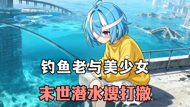 钓鱼老与美少女,遇上被海水淹没的末世❗钓鱼+捕鱼+潜水搜打撤!截图