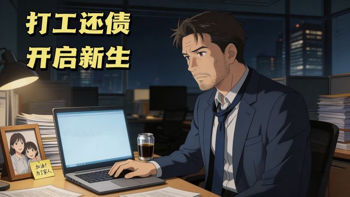 中年负债男的生存模拟器:上班还是陪家人?截图