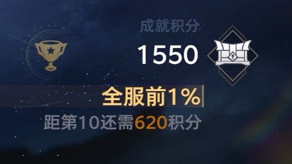 达成成就全服前1%截图