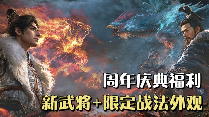 三谋周年庆典开启❗️新玩家保底173抽,签到领限定战法外观🔥截图