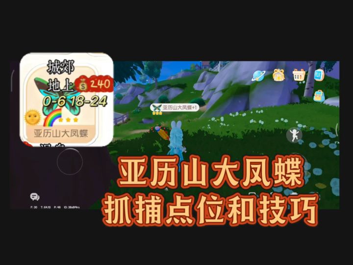你们想要的11级亚历山大凤蝶攻略:详细点位和抓捕技巧截图