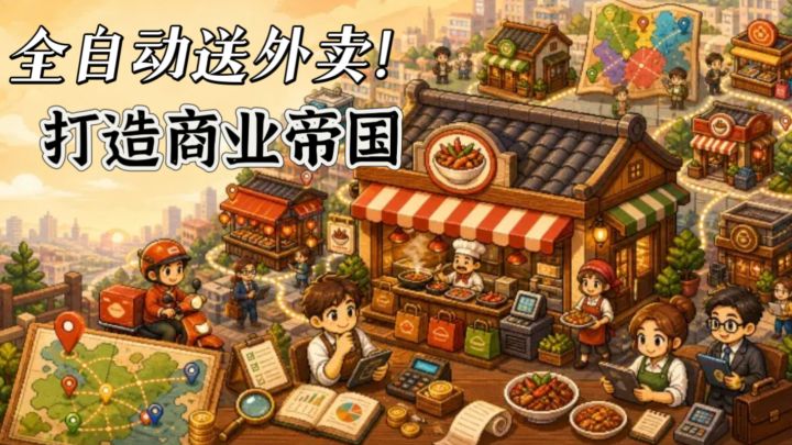 全自动挂机送外卖❗从0打造商业帝国❗轻松摸鱼截图