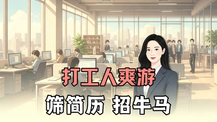 当上老总还兼任“HR面试官”,广招形形色色的牛马进公司工作!!截图