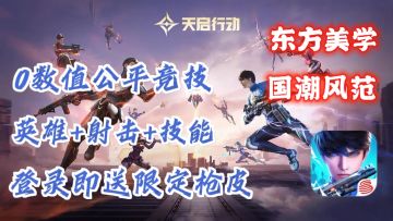 登录即送限定枪皮❗首日送百抽，完全0数值的5v5射击手游❗