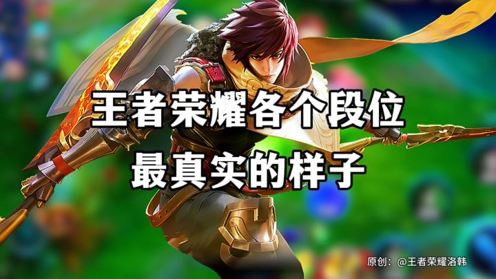 王者荣耀各个段位最真实的样子截图