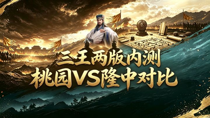 三王桃园测试和隆中测试对比截图