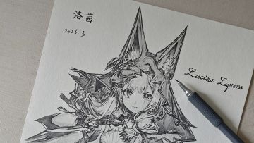 [手绘过程]洛茜