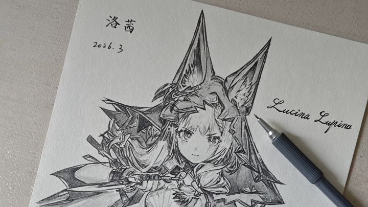[手绘过程]洛茜截图