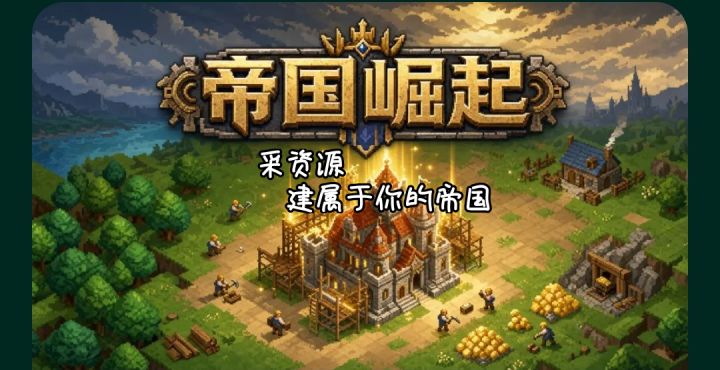 帝国崛起：像素沙盒策略｜村民开荒建王朝截图