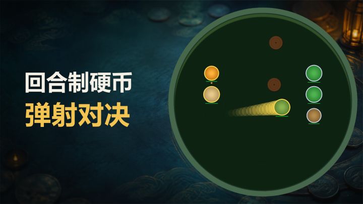 拖动瞄准，用硬币撞碎对手截图