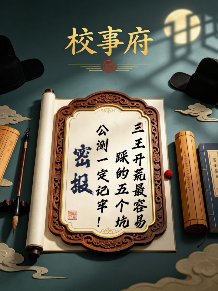 三王开荒最容易踩的五个坑,公测一定记牢!截图